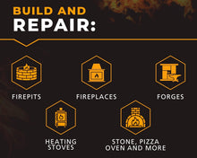 Load image into Gallery viewer, Fireproof 30 lbs Castable Cement Mix - 3110°F Thermal Insulation for Fireplaces