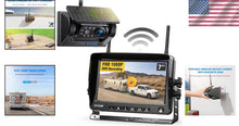 Load image into Gallery viewer, Magnetic Solar Wireless HD1080P Backup Camera - 7" Monitor, DIY Installation