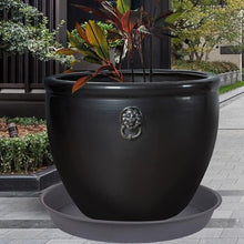 Load image into Gallery viewer, Deep 19" Plant Saucers - 4 Pack of Matte Finish Drip Trays for Garden &amp; Home