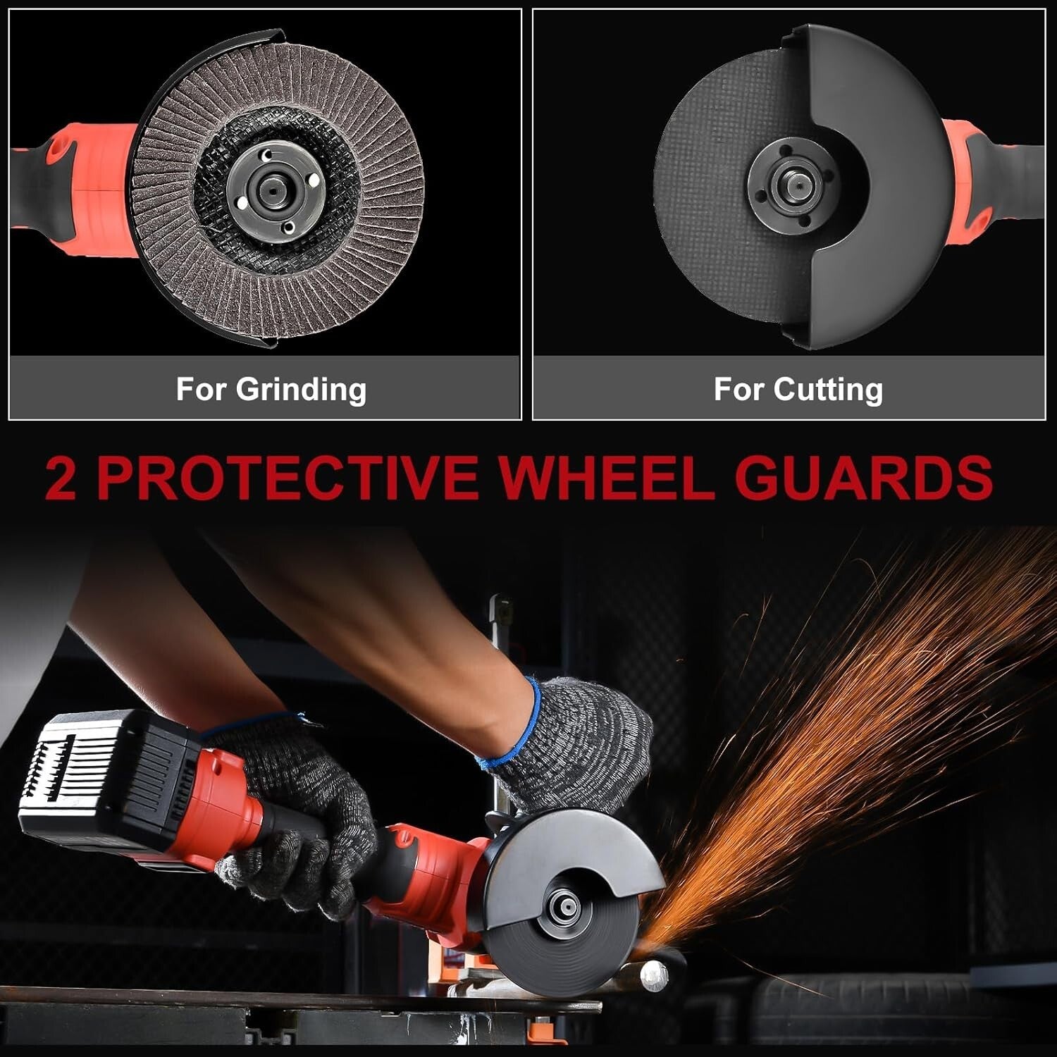 Versatile Cordless Grinder 4-1/2" - Includes 2 Wheels, Fast Charger & More!