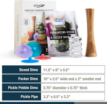 Load image into Gallery viewer, Transform Wide Mouth Mason Jars into Healthy Fermenters - 9-Piece Kit Included