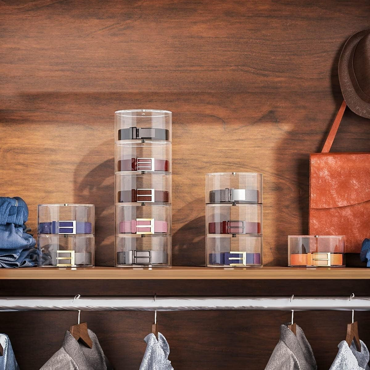 Sturdy Multi-Purpose Acrylic Storage Case – 10 Compartments for Belts & More