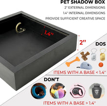 Load image into Gallery viewer, Elegant Dog Memorial Frame: 8.6-Inch Rustic Shadow Box with Personalization Kit