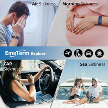 Load image into Gallery viewer, Explore Navy Blue Waterproof Anti-Nausea Wristband - Adjustable Intensity Relief