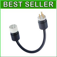 Load image into Gallery viewer, Premium 220V-250V to 110V-125V Electrical Plug Adapter, 20A Capacity, 10AWG