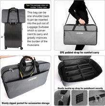 Load image into Gallery viewer, Aluminum Guitar Pedal Board 27.5''x12.5'' for Musicians - Ergonomic and Portable
