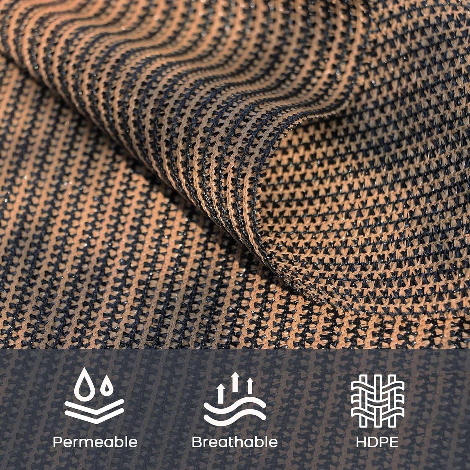 Versatile 8x10 FT Privacy Shade Fabric with Double Grommets for Outdoor Spaces