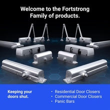 Load image into Gallery viewer, Commercial Grade Hydraulic Door Closer, Silver Finish – Fully Adjustable &amp; Safe