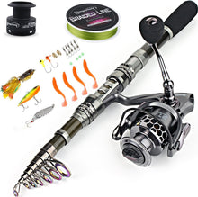 Load image into Gallery viewer, 7.87ft Lightweight Carbon Fiber Fishing Rod and Reel Combo with Accessories