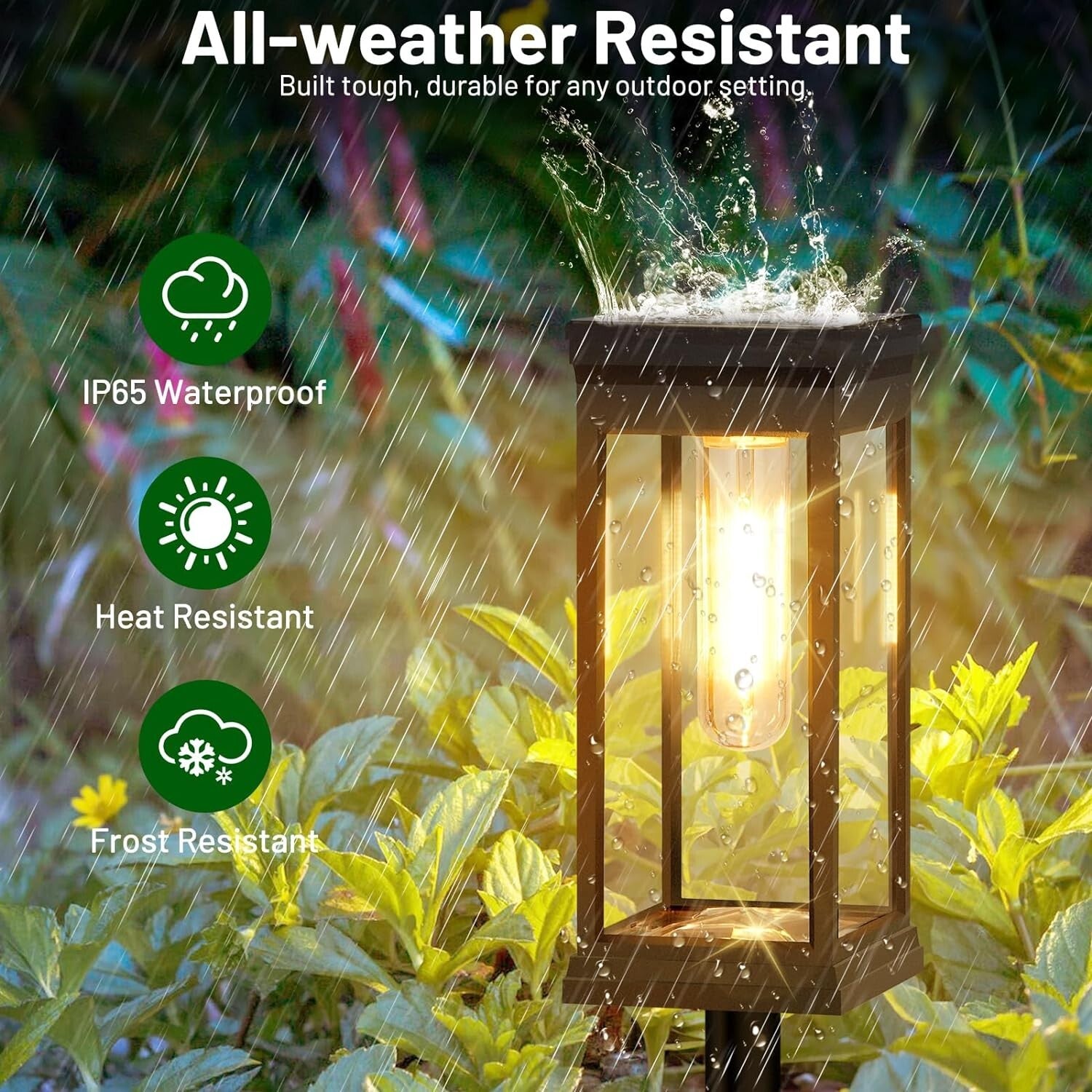 Bright & Stylish Solar Pathway Lighting - 8 Durable Solar-Powered Lights