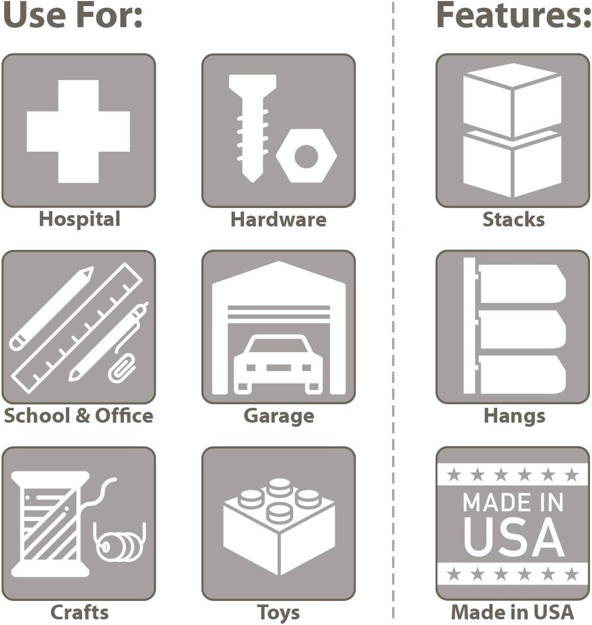 Multi-Purpose Organized Storage Bins, 12-Pack - Customizable & Space-Efficient