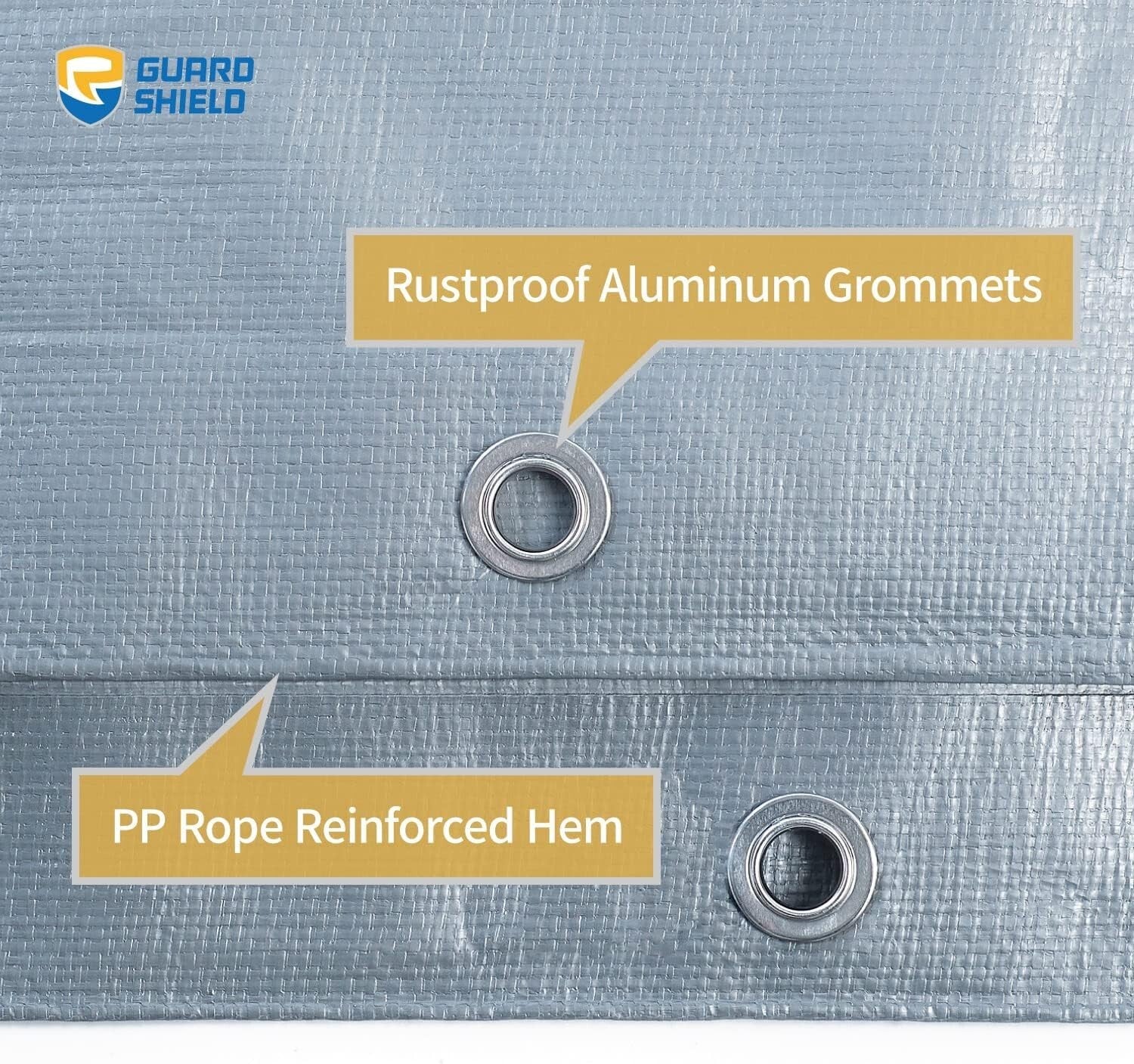 All-Purpose 10mil Silver Poly Tarp 16x20 - Strong, Durable, Weather-Resistant