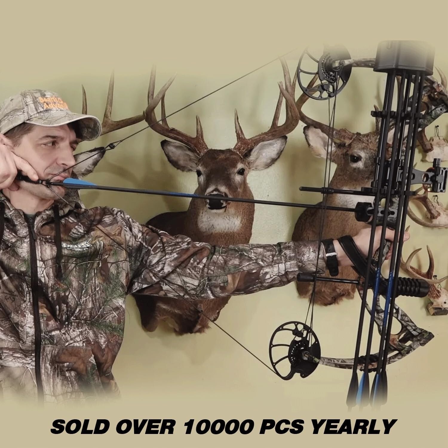 Pro Archery Package: Camo Compound Bow with Draw Length 18-31” & Accessories