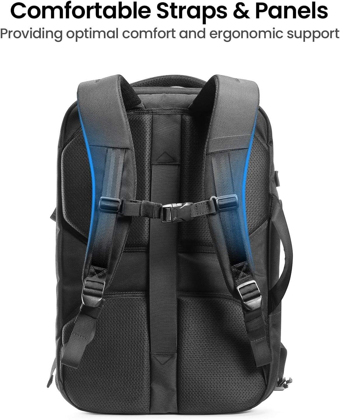 Eco-Friendly 40L Water-Resistant Backpack - Perfect for Travelers & Commuters