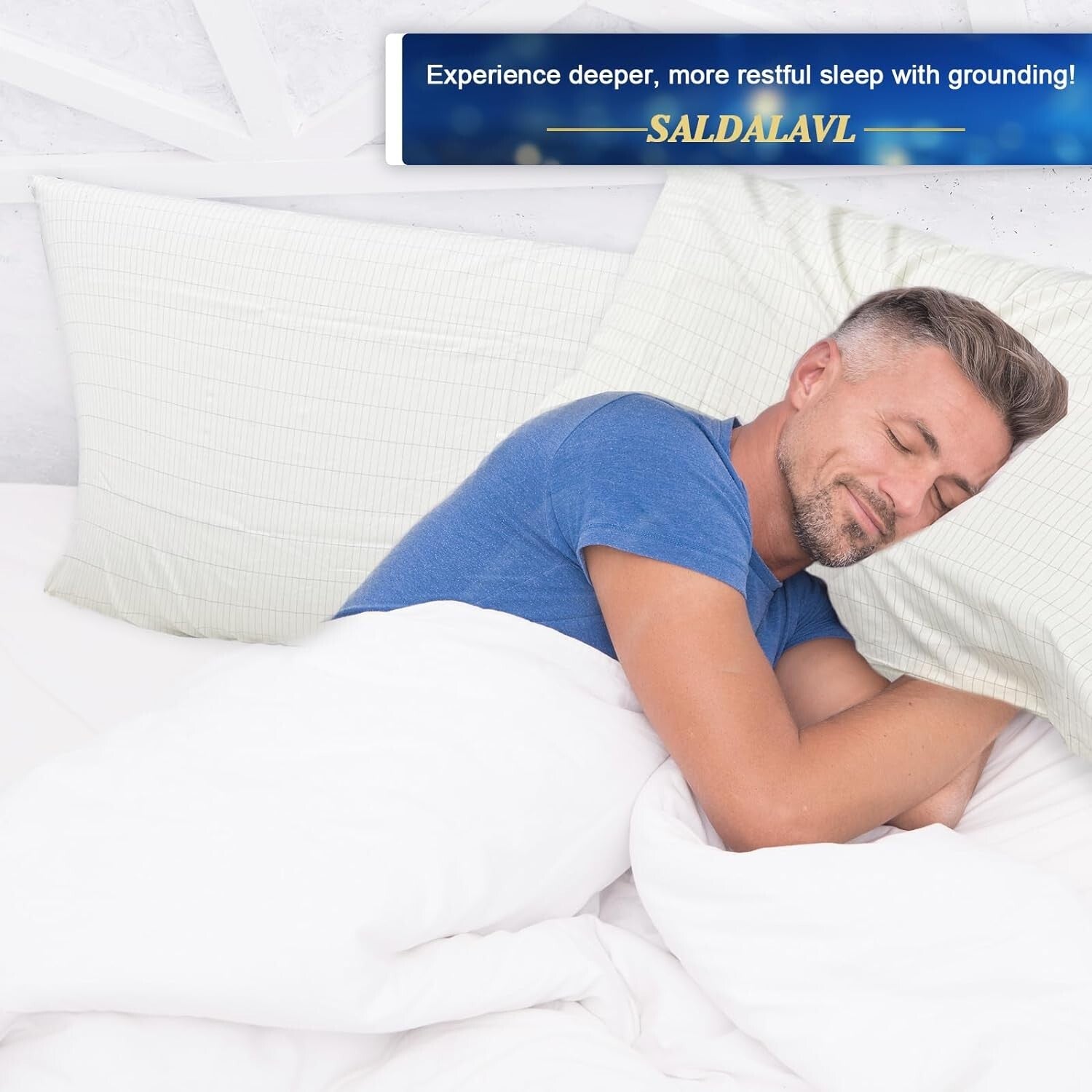 Organic Cotton Twin XL Grounding Sheet with Silver Fiber – 39x80in Comfort