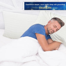 Load image into Gallery viewer, Organic Cotton Twin XL Grounding Sheet with Silver Fiber – 39x80in Comfort