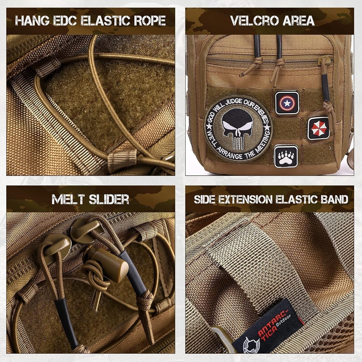 Versatile Tactical Sling Bag with Molle System - Ideal for Outdoor Adventures