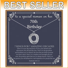 Load image into Gallery viewer, Sterling Silver 70th Birthday Necklace - Perfect Gift with Elegant Packaging