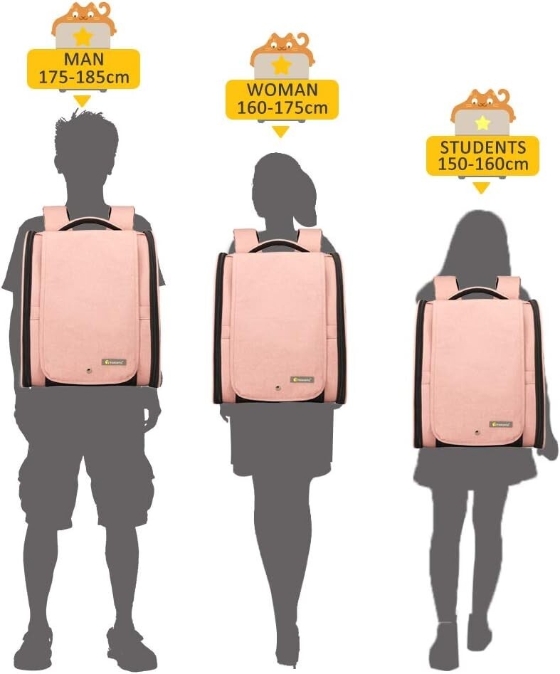 Comfortable Collapsible Pet Backpack Carrier for Small Dogs & Cats Up to 17 lbs