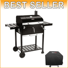 Load image into Gallery viewer, Charcoal Grill with Adjustable Height &amp; Collapsible Tables - Perfect for Picnics