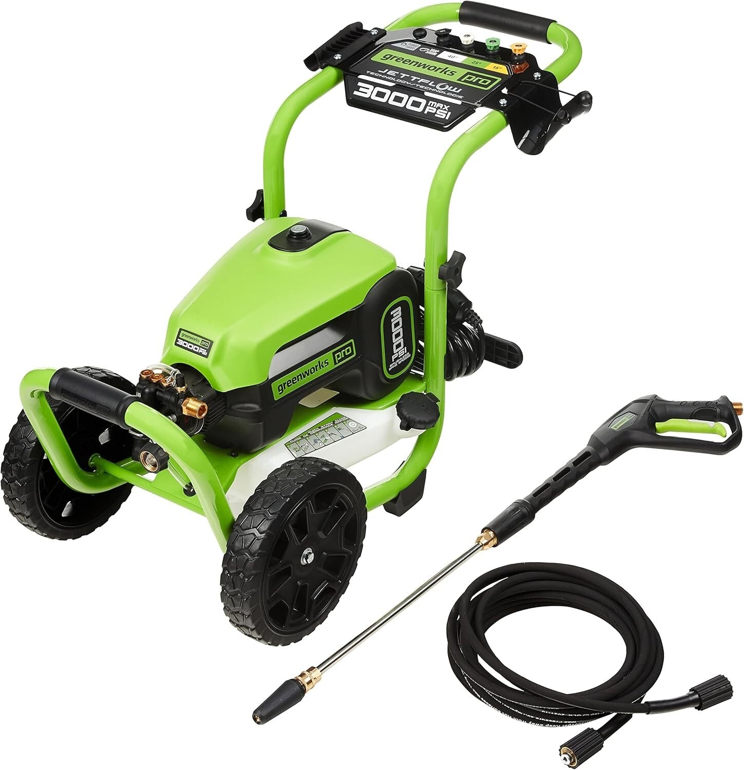 3000 PSI Portable Electric Pressure Washer - Includes Nozzle Accessories & More