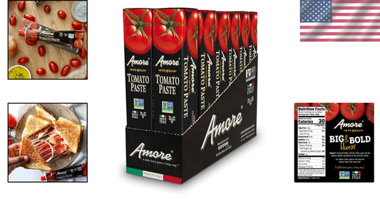 Double Concentrated Vegan Tomato Paste in Easy Squeeze Tubes - Italian Quality