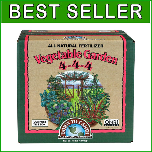 All-Natural 15 lb Vegetable Fertilizer 4-4-4 Mix for Healthy Garden Growth