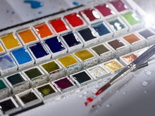 Load image into Gallery viewer, Artist-Level 48-Pan Watercolors in Metal Box - High Lightfastness &amp; Easy to Use
