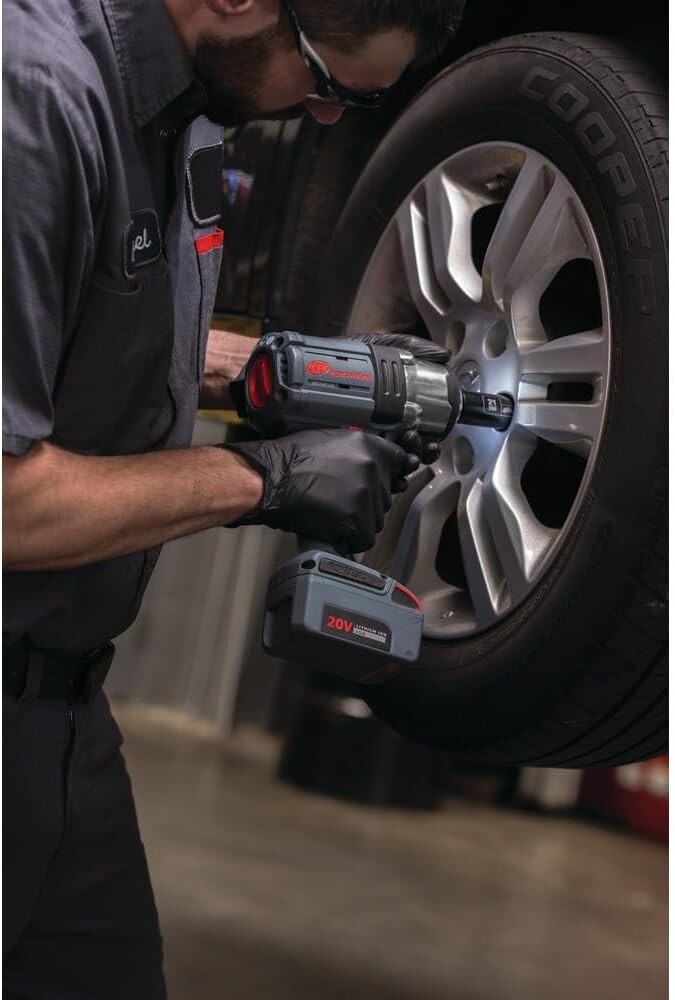 Compact 20V Impact Wrench - 1500 ft-lbs Torque, 2 Lithium Batteries & Charger