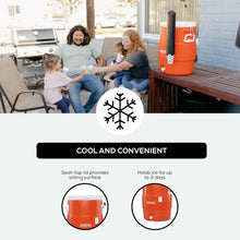 Load image into Gallery viewer, Heavy-Duty 10 Gallon Insulated Water Cooler with Secure Lid - Made in the USA