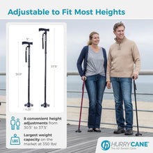 Load image into Gallery viewer, Lightweight Foldable Walking Cane, 37.5 Inches, Supports 350 lbs - Ideal for All