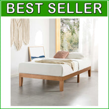 Load image into Gallery viewer, Classic 12-Inch Twin Platform Bed with Wooden Slats - Compact &amp; Reliable