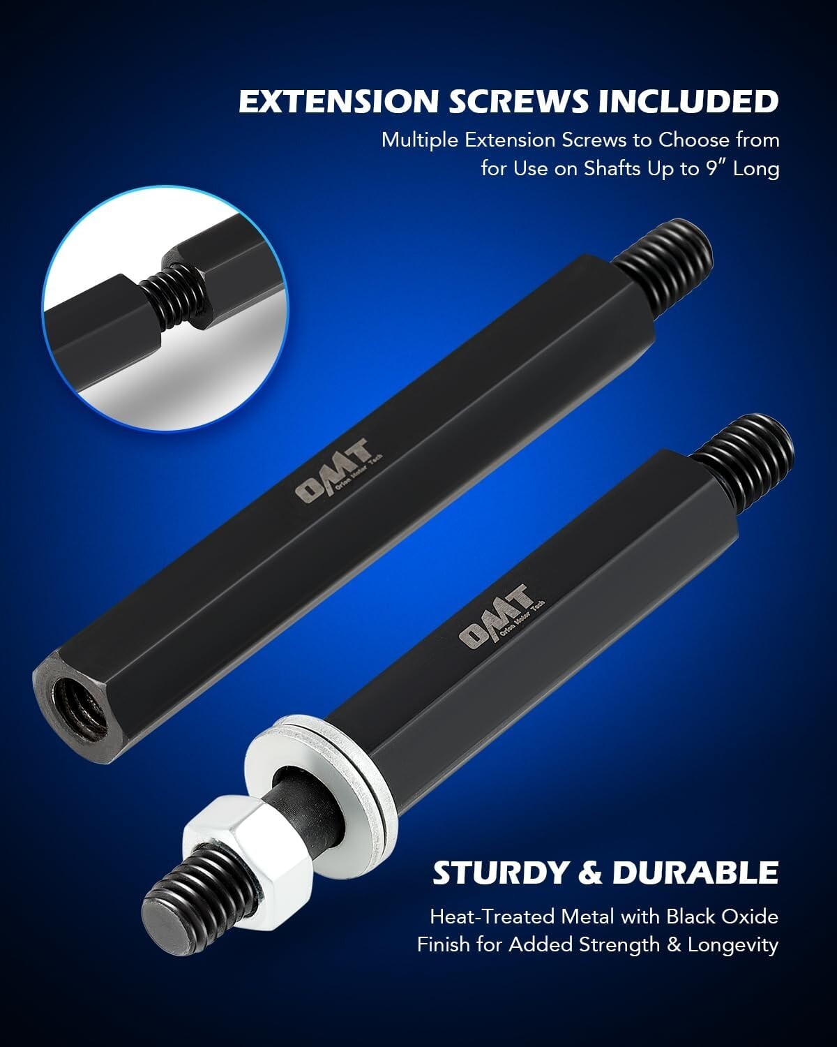 Premium 5 Ton Capacity Bearing Puller Kit - Includes 2" & 3" Separator Jaws