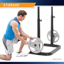 Load image into Gallery viewer, Olympic Weight Bench with Adjustable Back Pad &amp; Storage for Strength Training