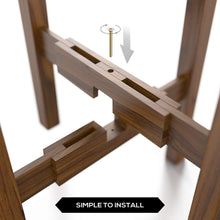 Load image into Gallery viewer, Adjustable Width Plant Stand for 8-12 Inch Pots - Elegant Acacia Wood Pedestal