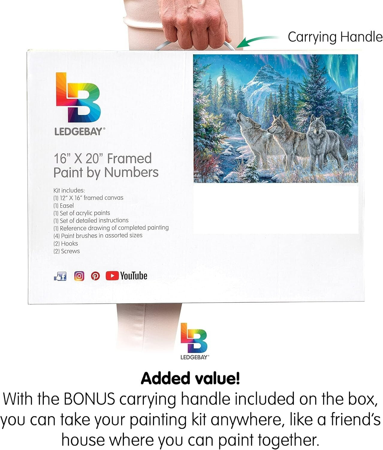 Moonrise Song Paint by Numbers - Elegant Art Kit for Adults with Acrylic Options