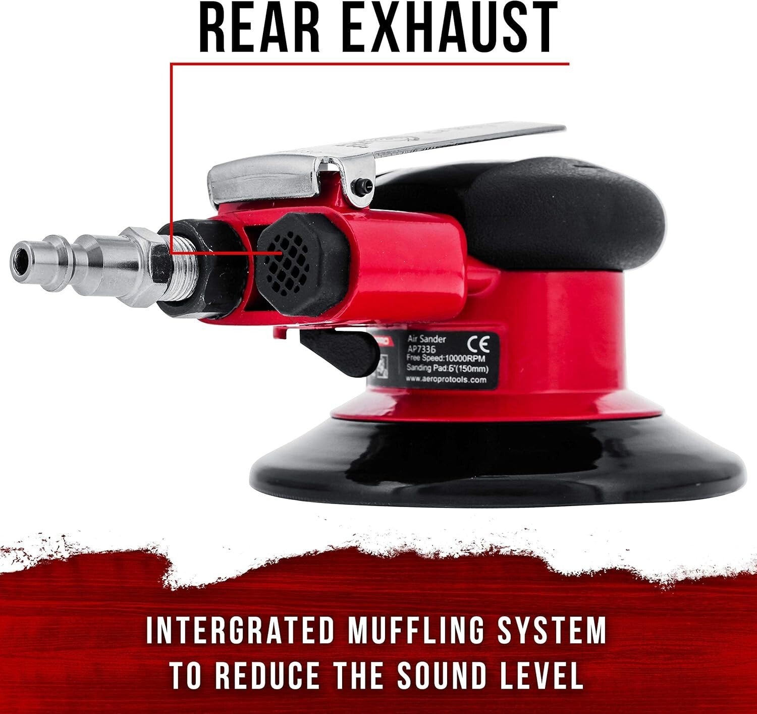 High-Performance 6" Dual-Action Palm Sander - Ideal for Automotive & More