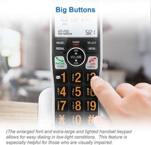 Load image into Gallery viewer, 5-Handset Cordless Phone with Audio Assist, Answering Machine, and Call Blocker