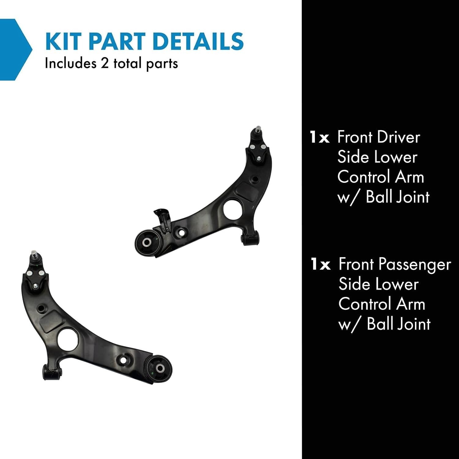 Durable Alloy Steel Control Arm with Ball Joints for Hyundai & Kia Models