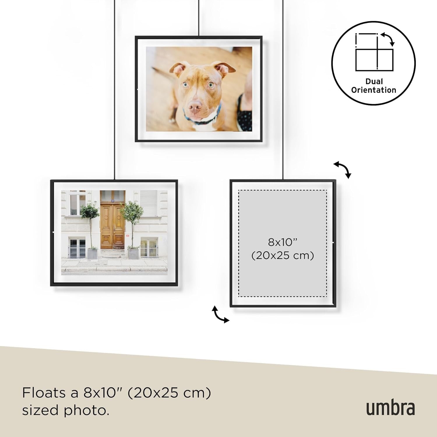 Versatile Wall Frame Set for Multi-Photo Display - Ideal for Living Spaces
