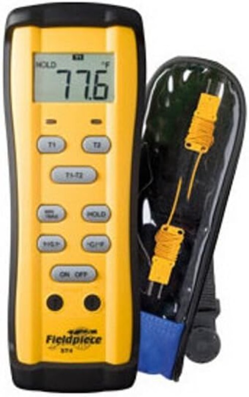 Accurate Dual Temperature Meter -58°F to 2000°F, 500ms Response with LCD Display