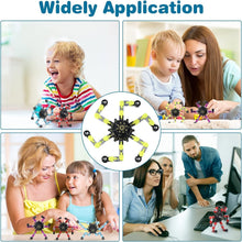 Load image into Gallery viewer, 64 Pack Transformable Sensory Fidget Spinners - Stress Relief Toys for All Ages