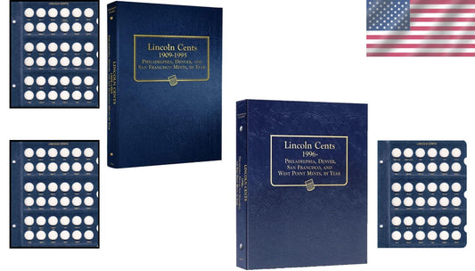 Comprehensive Lincoln Cent Coin Collection Album – Durable & Stylish Design