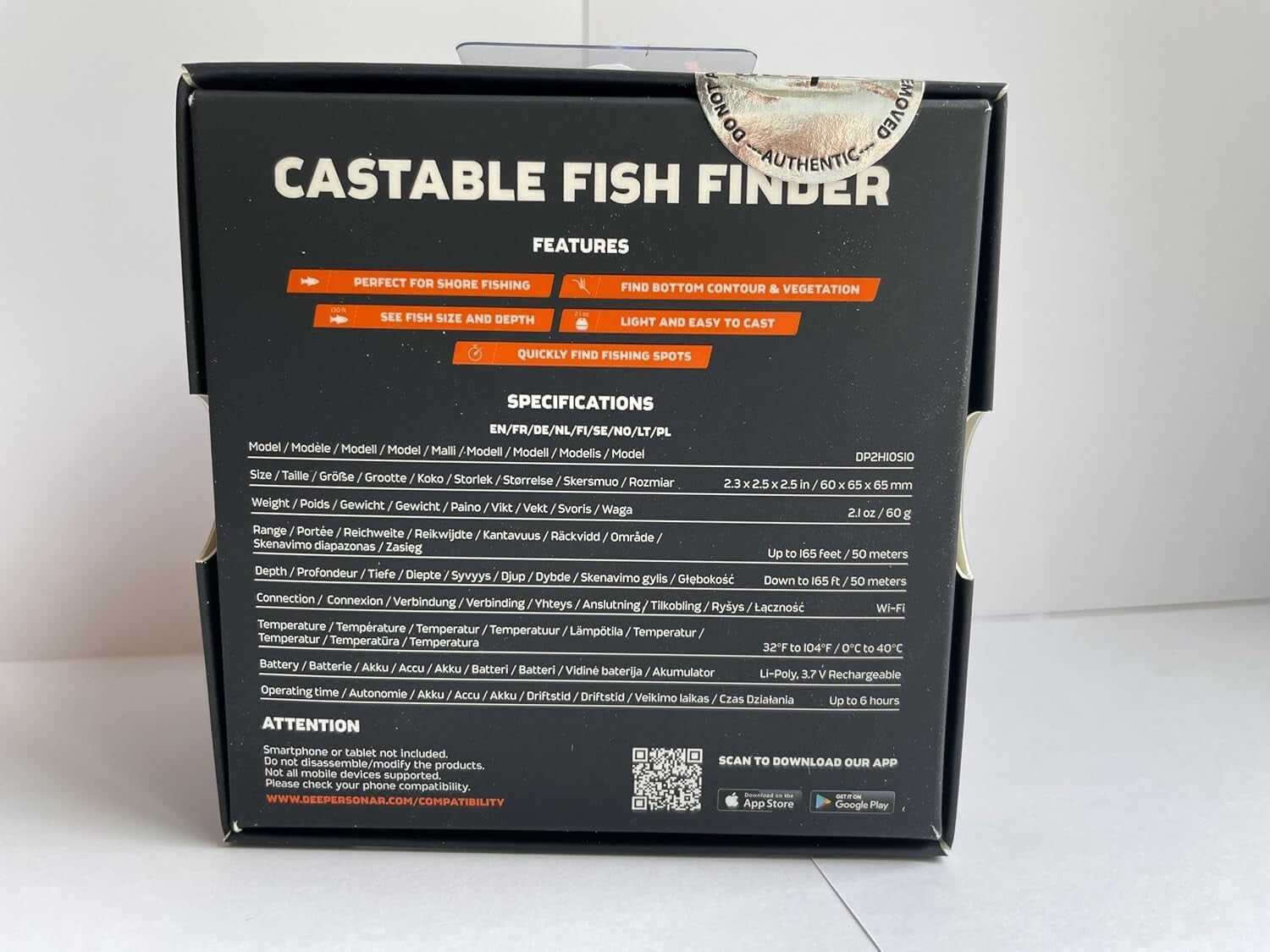 Wireless Fish Finder with Smartphone App - Perfect for Shore or Kayak Fishing