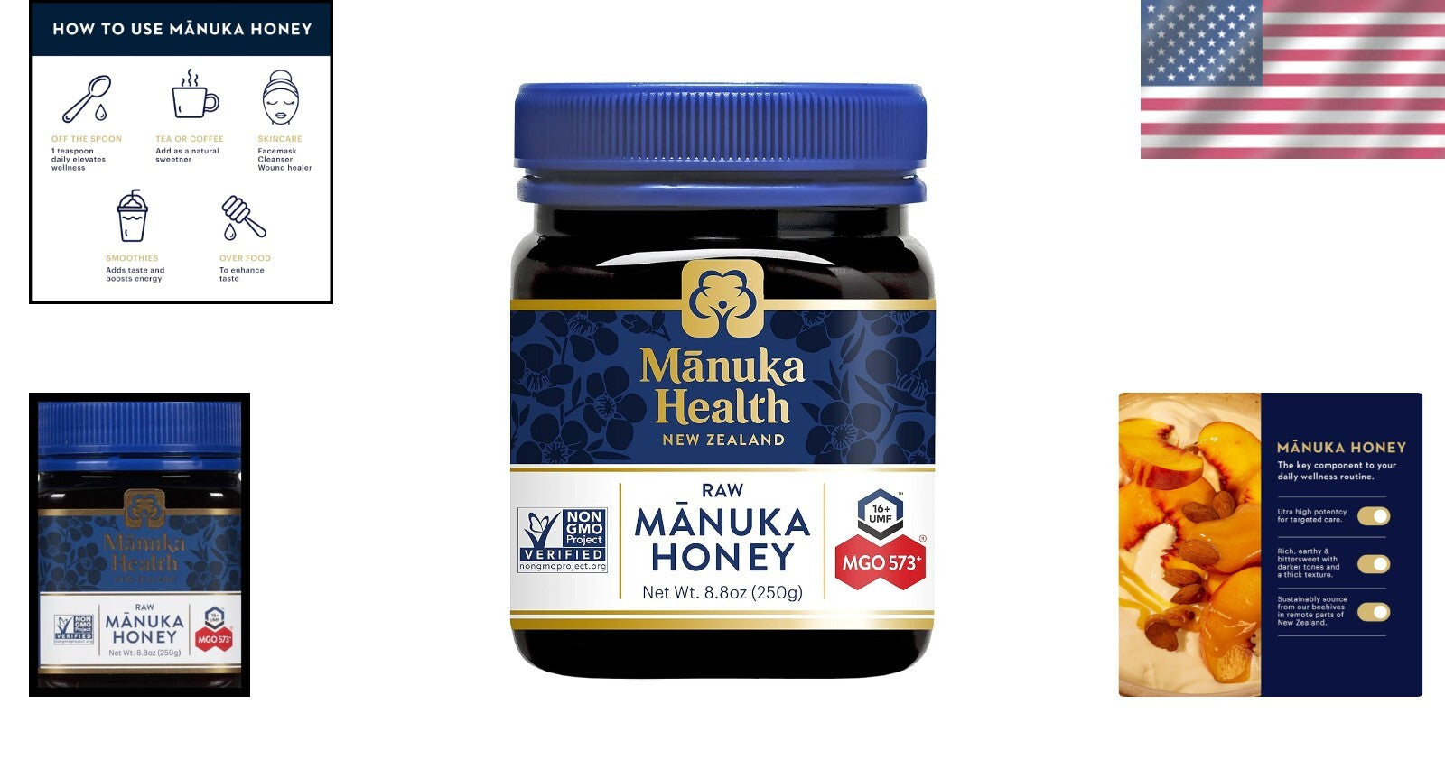 Raw Manuka Honey 250g/8.8oz - UMF Certified with Rich Flavor & Skincare Benefits