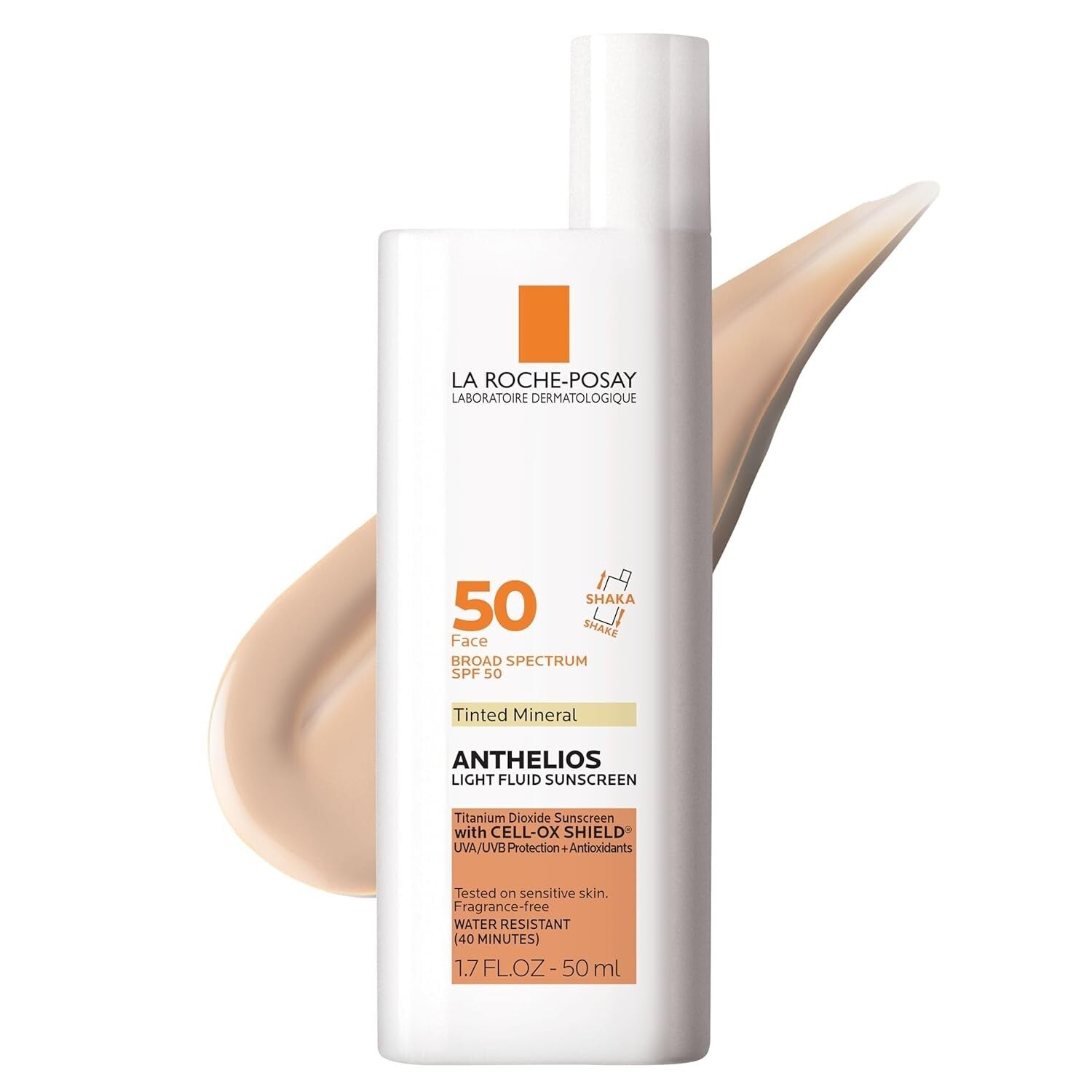 Anthelios SPF 50+ Tinted Sunscreen - Lightweight, Oxybenzone-Free Protection