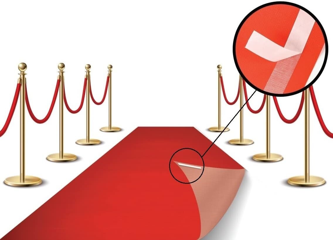 Slip-Resistant 4x30 Feet Red Carpet Runner - Perfect for Any Celebration