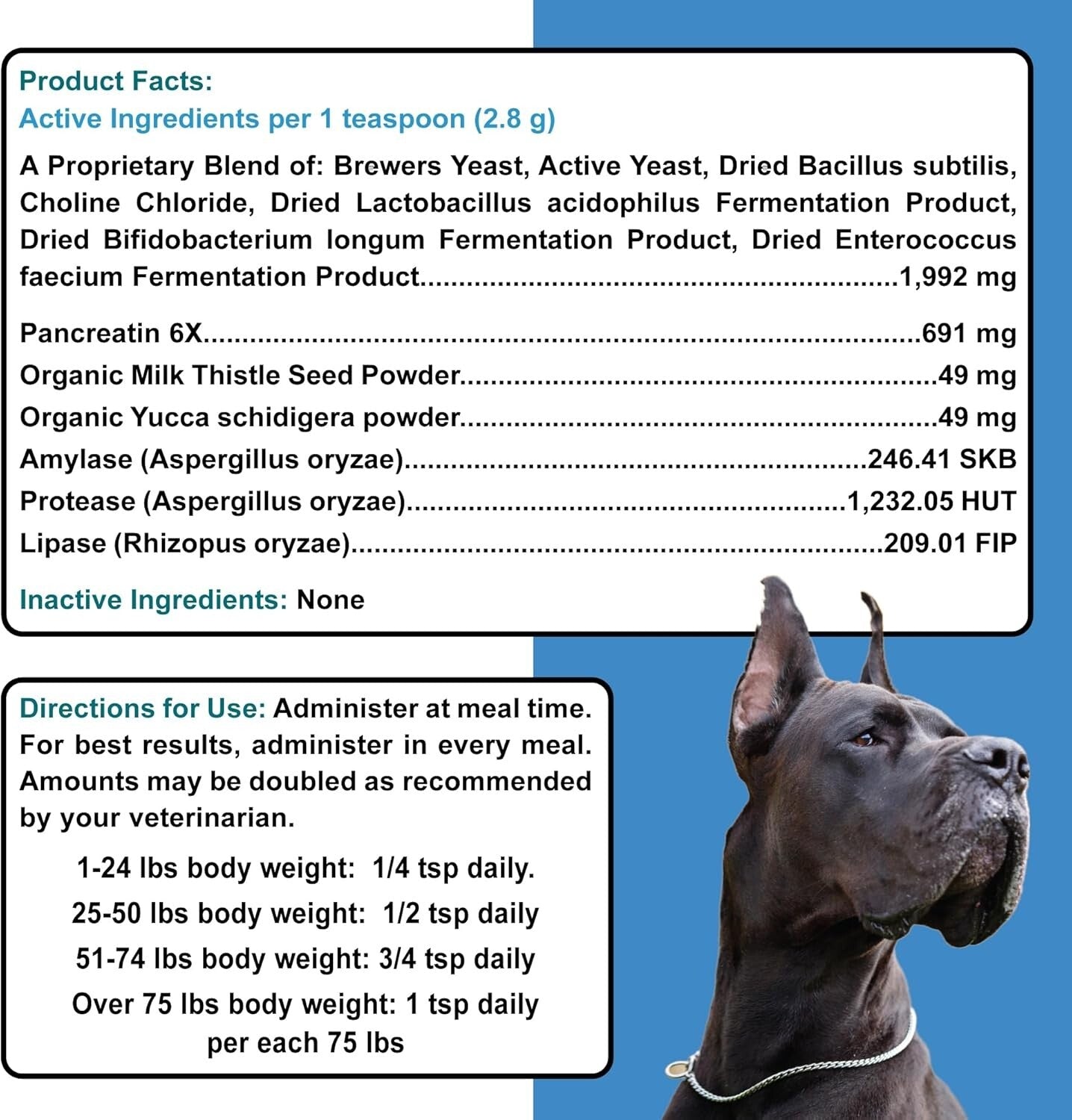 Affordable Quality Pancreas Support Powder for Dogs - 2 Pounds, USA Made