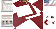 Load image into Gallery viewer, Versatile Red &amp; White Peel and Stick Floor Tiles - 30 Durable Vinyl Pieces