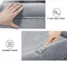 Load image into Gallery viewer, Large Cozy Dog Bed with Anti-Slip Bottom &amp; Memory Foam Bolster for Extra Comfort